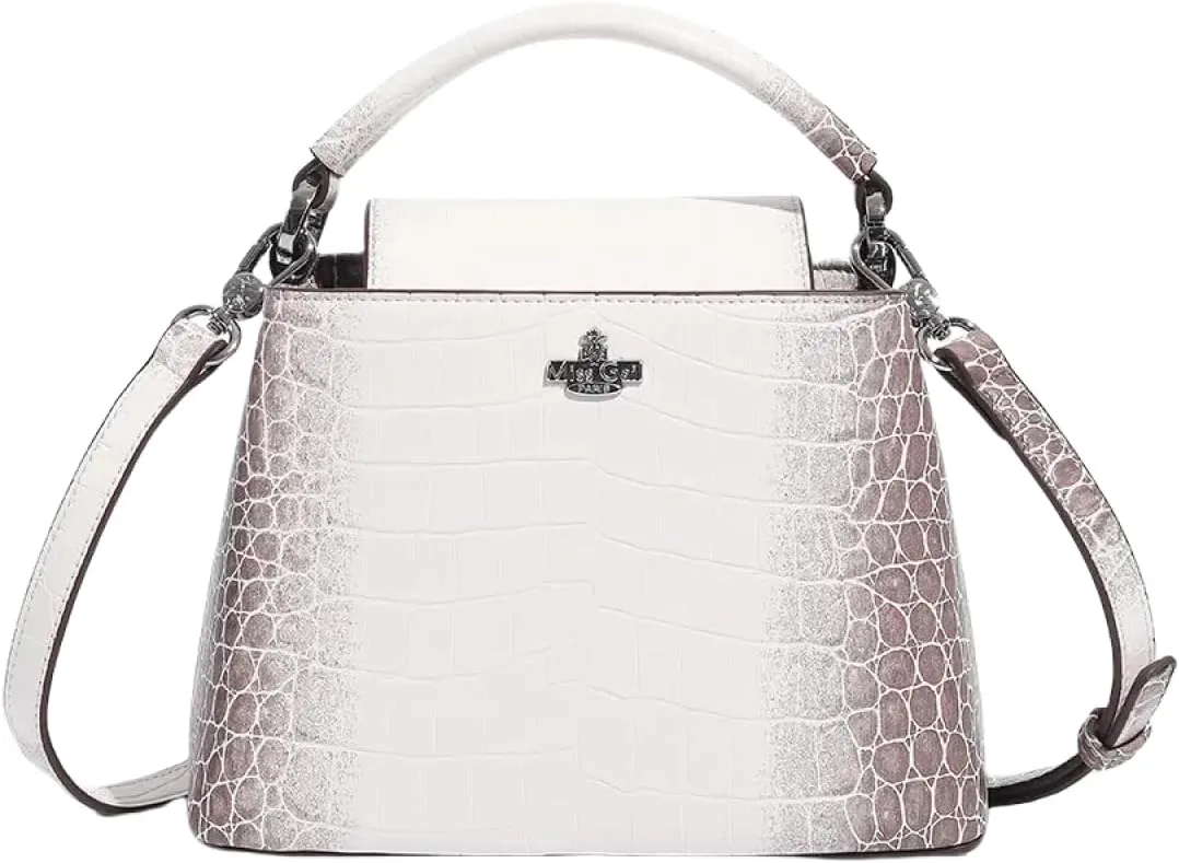 Stylish Women's Versatile Stone Pattern Bucket Bag - Top Handle Crossbody & One-Shoulder Commuting Purse
