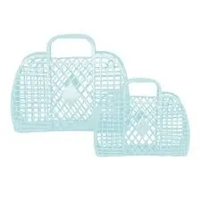 Sun Jellies - Large Retro Basket, Black