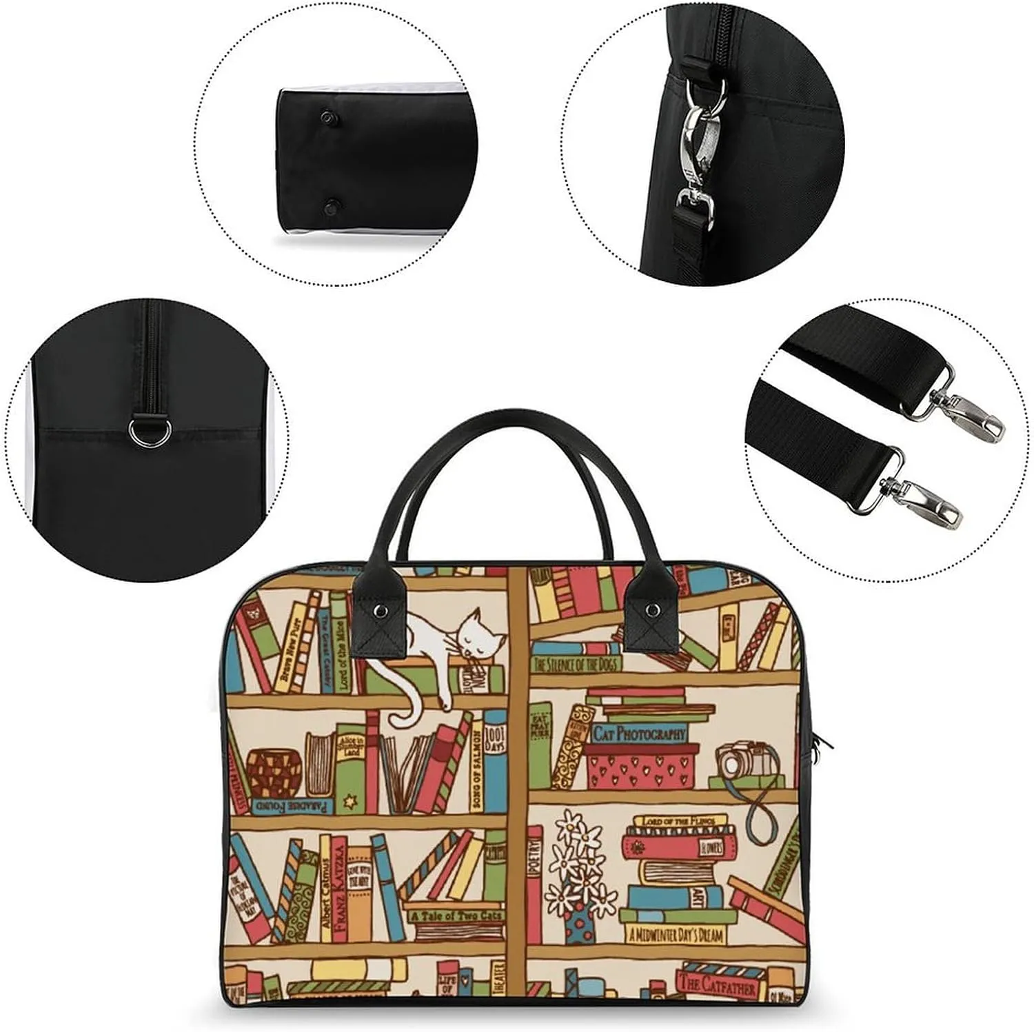 Sun Moon Stars Tarot Cards Travel Handbag with A Large Capacity Design That Can Be Reused