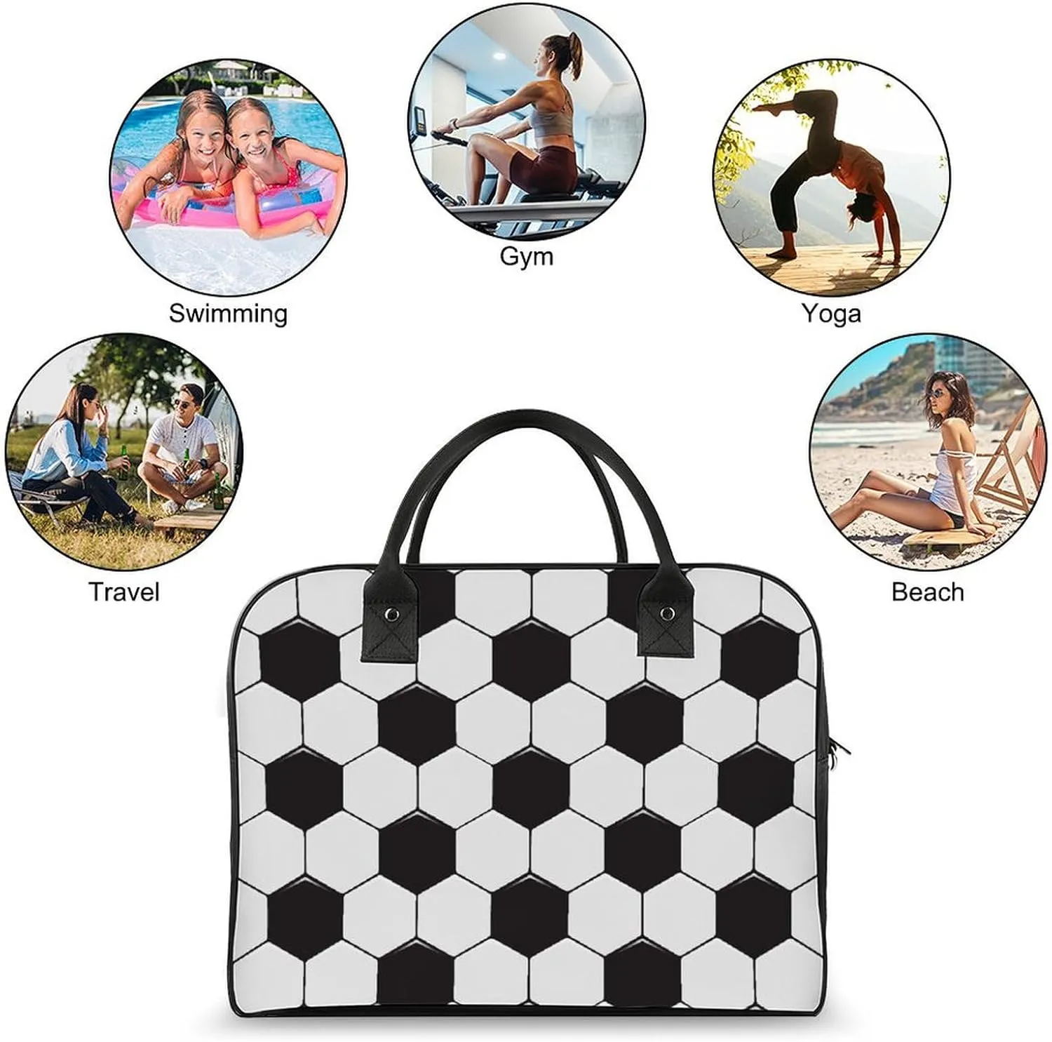 Sun Moon Stars Tarot Cards Travel Handbag with A Large Capacity Design That Can Be Reused
