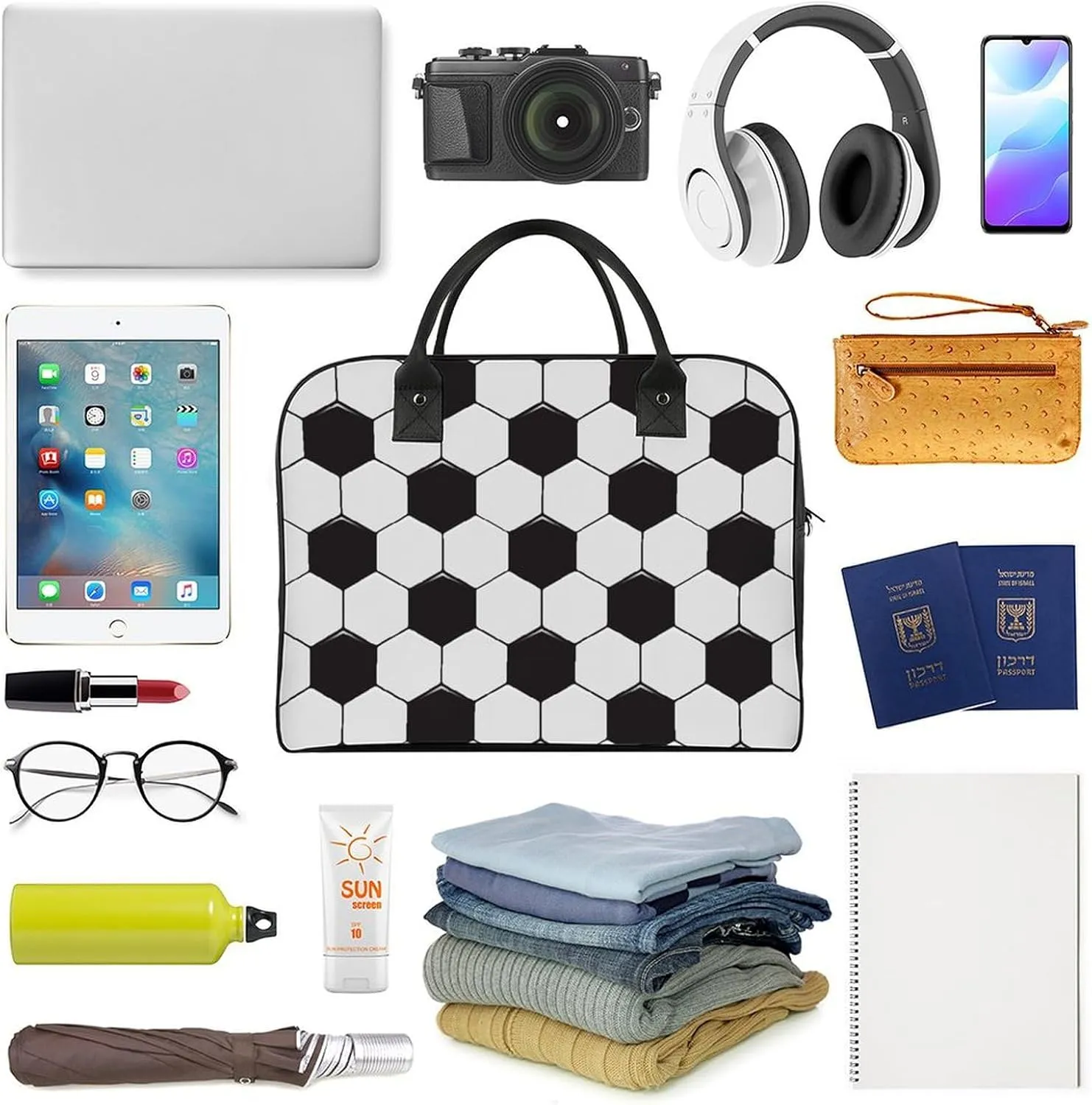 Sun Moon Stars Tarot Cards Travel Handbag with A Large Capacity Design That Can Be Reused