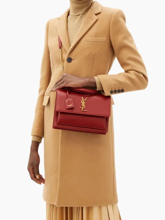 Sunset medium leather shoulder bag
