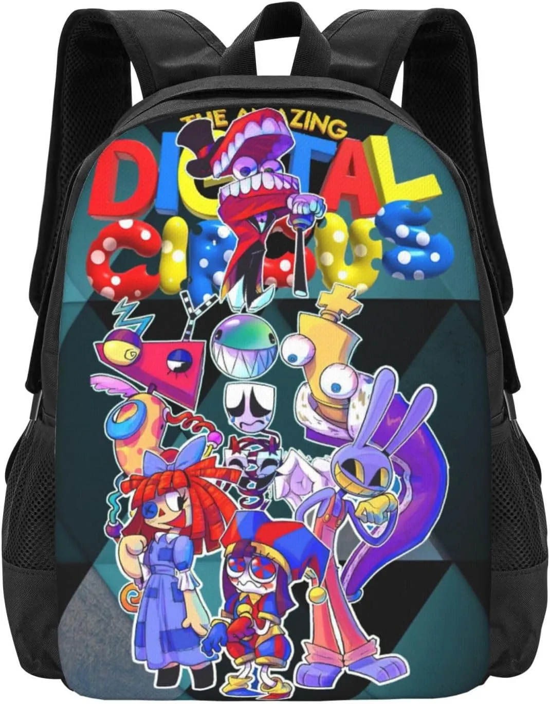 The Amazing Funny Digital Comedy Circus Laptop Backpack Large Travel Bags for Men Women Gym Bags Funny Business Backpack Casual Daypack for Mountaineering Notebook Bag