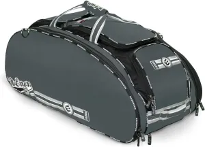 The Dinger Baseball Bat Bag - 15 Compartments for More Storage Than Other Baseball Equipment Bags - Room for 4 Bats - Velcro Batting Glove Strip - Hangs on a Fence - Rolling Wheels