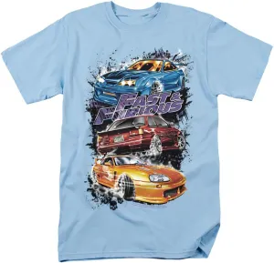 The Fast and The Furious Smokin Street Cars Unisex Adult T Shirt