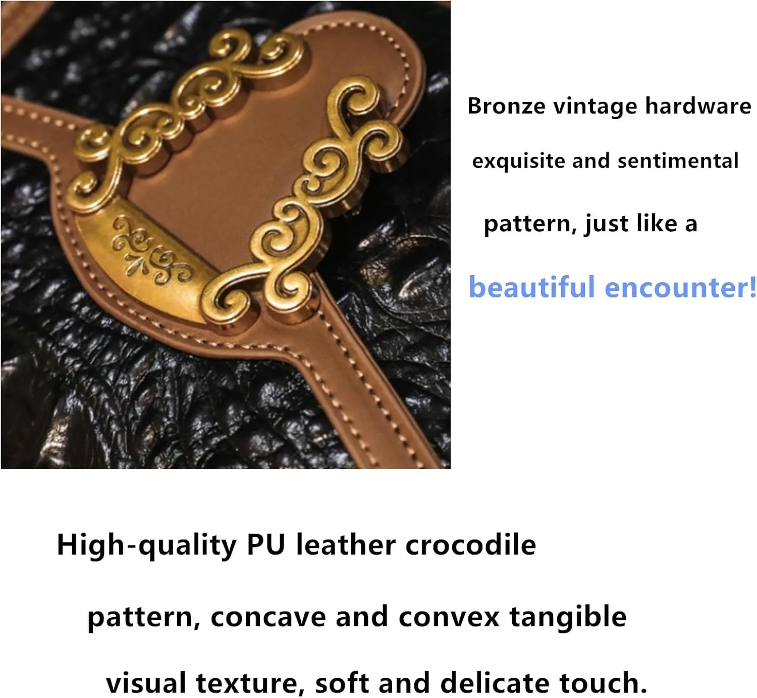 Top handle Satchel bags Shoulder Crossbody Purse Retro Crocodile Hobo Handbag Cluth Purse for Women