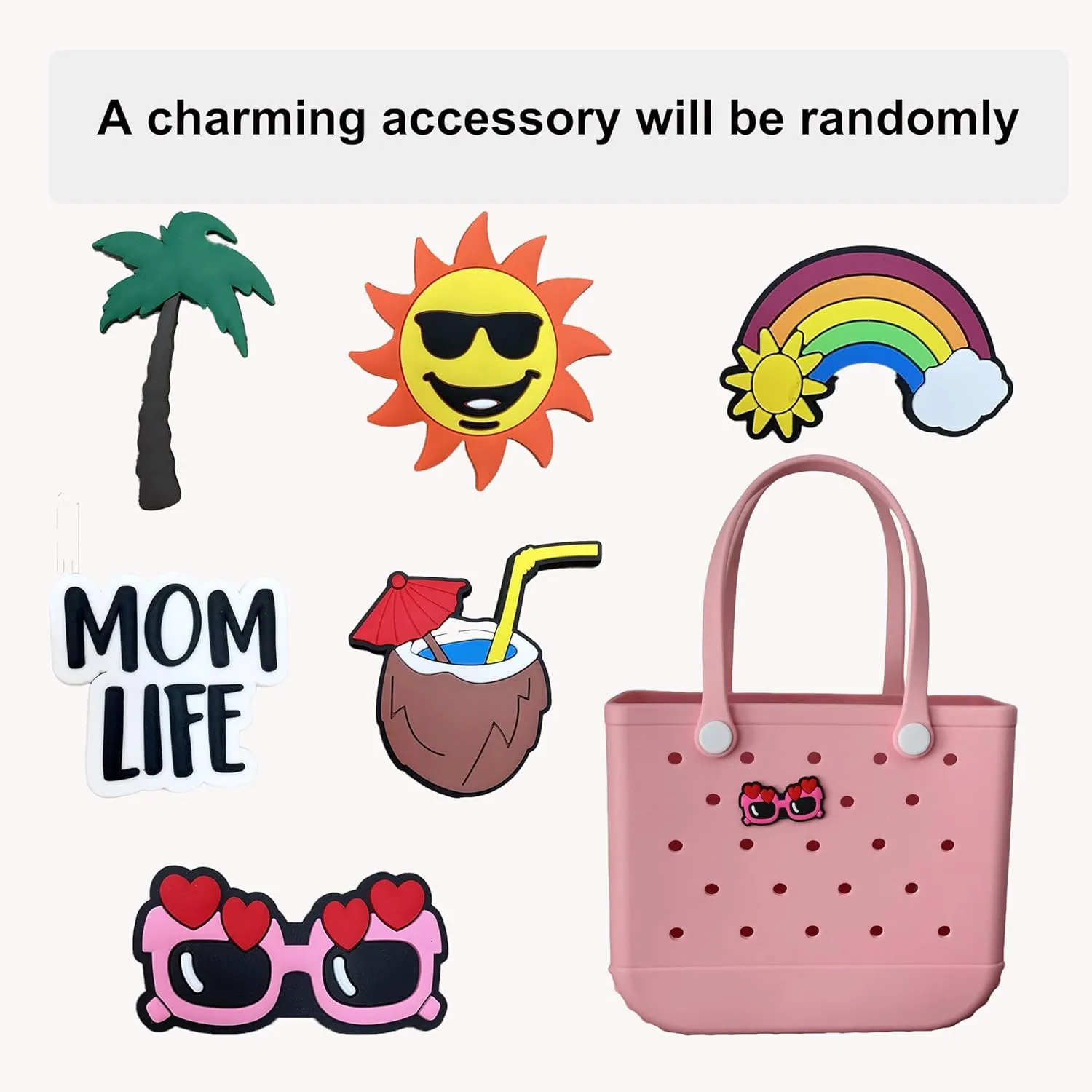 Tote Bag Rubber Beach Bag, Travel Tote Bag waterproof sandproof,Waterproof Zipper Inner Bag,Travel Bags