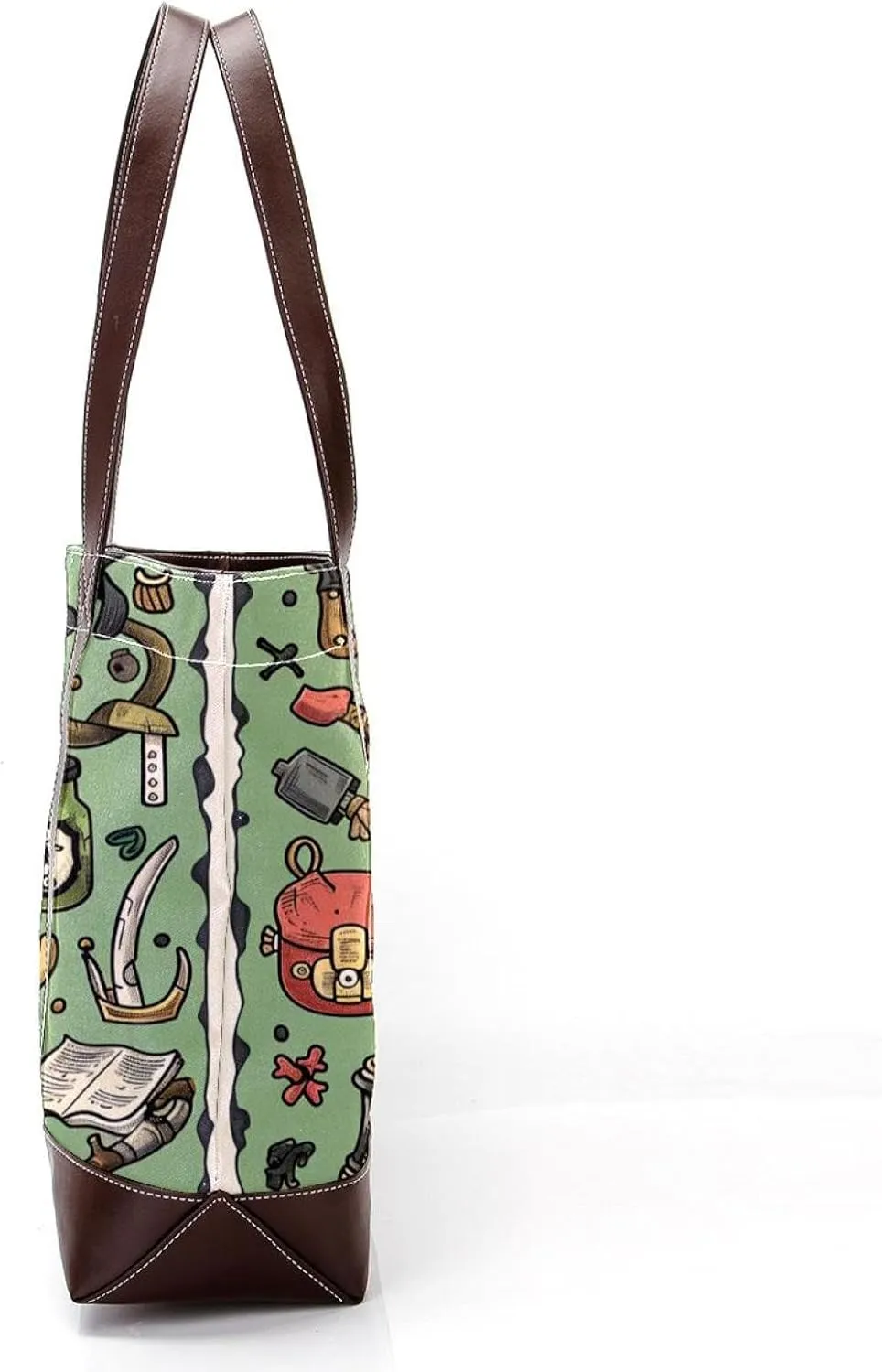 Tote Bags, Large Tote Bag, Tote Bag with Zipper, Nautical Anchor Ocean Summer, Tote Bags for Women