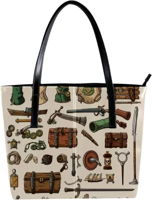 Tote Bags, Large Tote Bag, Women's Tote Handbags, Nautical Anchor Ocean Summer, Tote Bags for Women