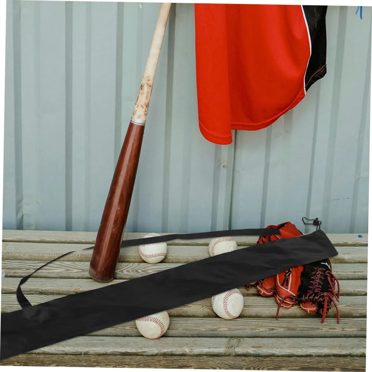 TOYANDONA Baseball Bat Storage Bag Padded Sports Ball Bag Strap Large Baseball Back Adult Holder Small Youth