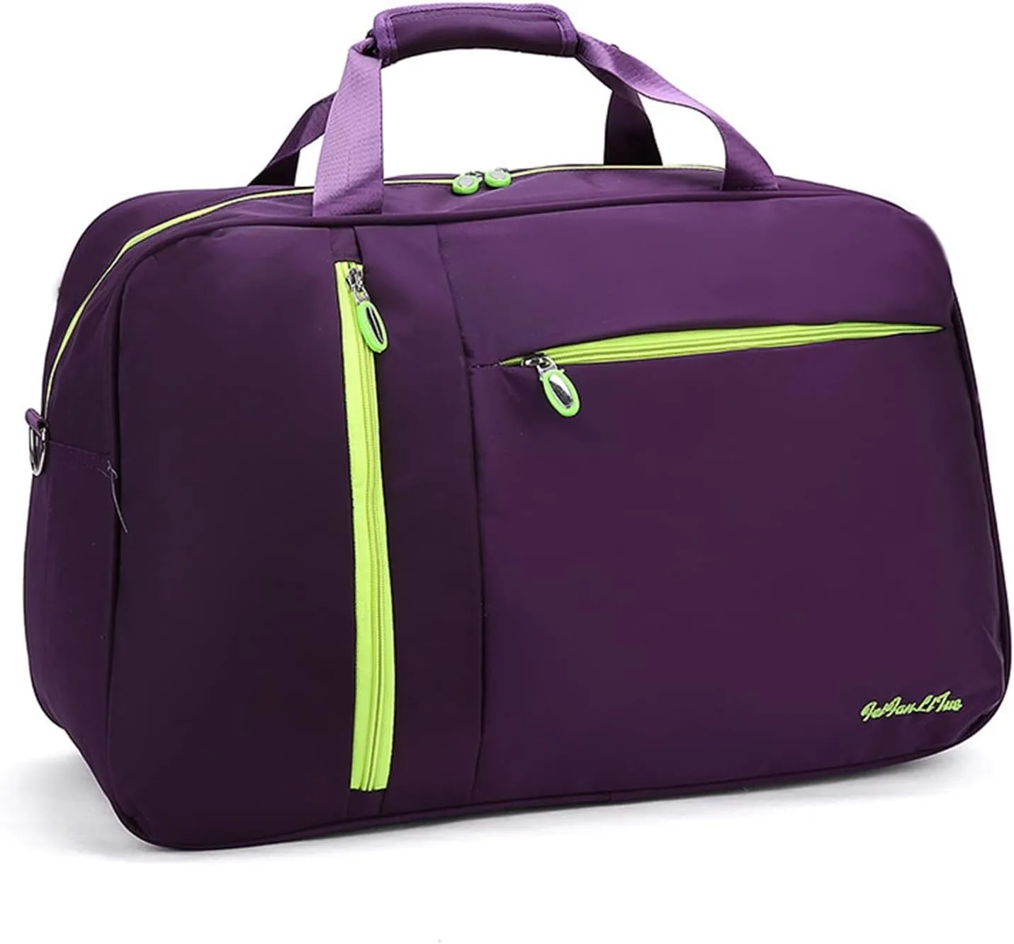Travel Duffel Bags Men Travel Bags Solid Waterproof Nylon Ladies Handbag Large Capacity Women Travel Bag Casual Men Luggage Bags(Purple)