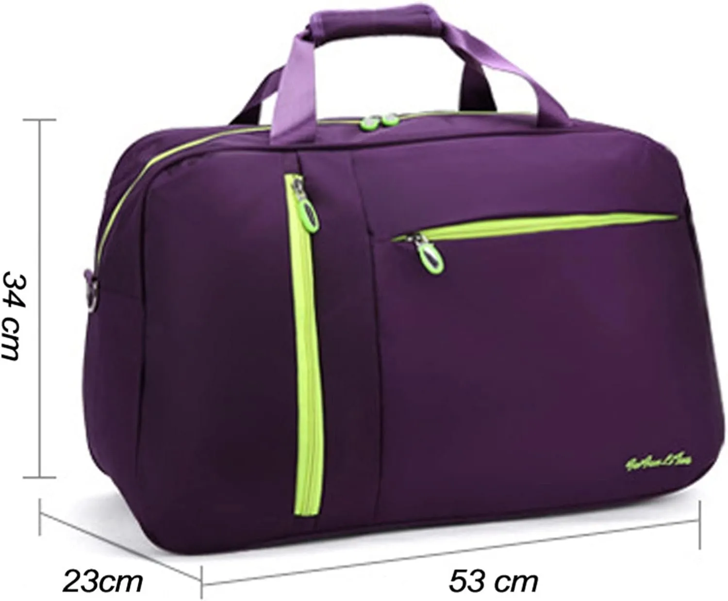 Travel Duffel Bags Men Travel Bags Solid Waterproof Nylon Ladies Handbag Large Capacity Women Travel Bag Casual Men Luggage Bags(Purple)