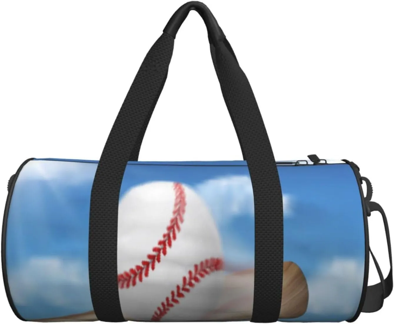 Travel Duffle Bag for Men Women, Baseball Bat Hitting Ball Duffle Bags for Sport Gym Overnight Luggage
