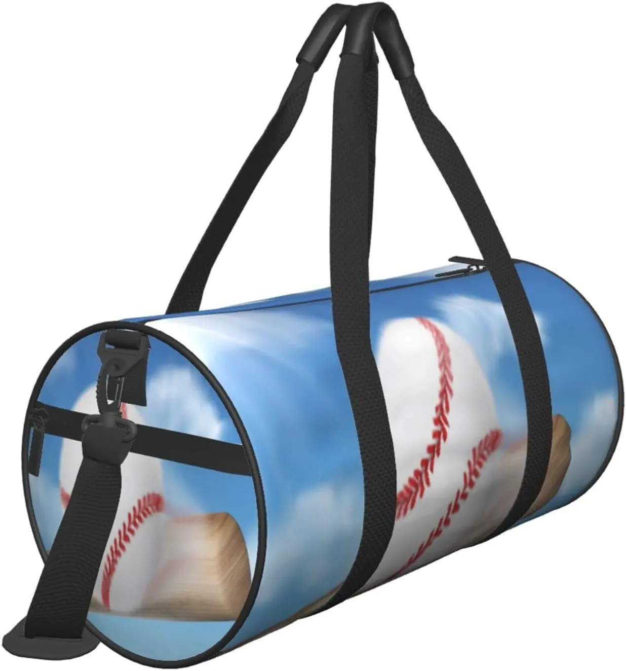 Travel Duffle Bag for Men Women, Baseball Bat Hitting Ball Duffle Bags for Sport Gym Overnight Luggage