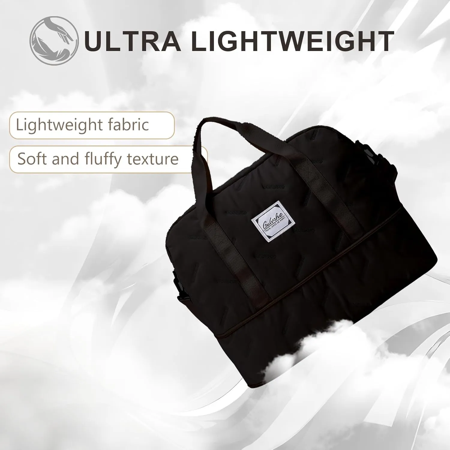 Travel Duffle Bag,Weekender Carry on Overnight Bags for Women Foldable Personal Item Bag Sport Gym Bag for Men with Wet Pocket Toiletry MakeupBag for Yoga Dance Trips Hospital
