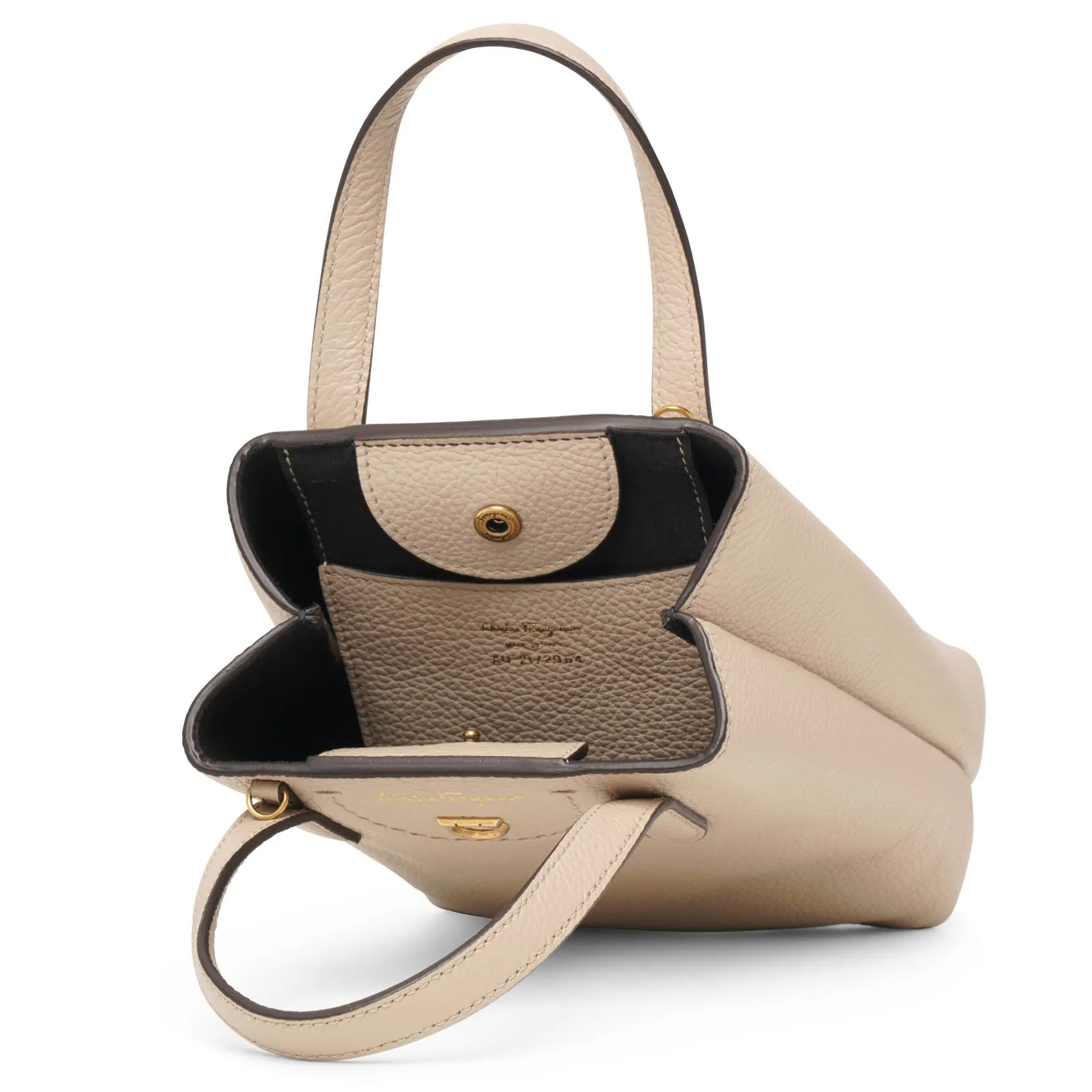 Travel mini nude tote bag