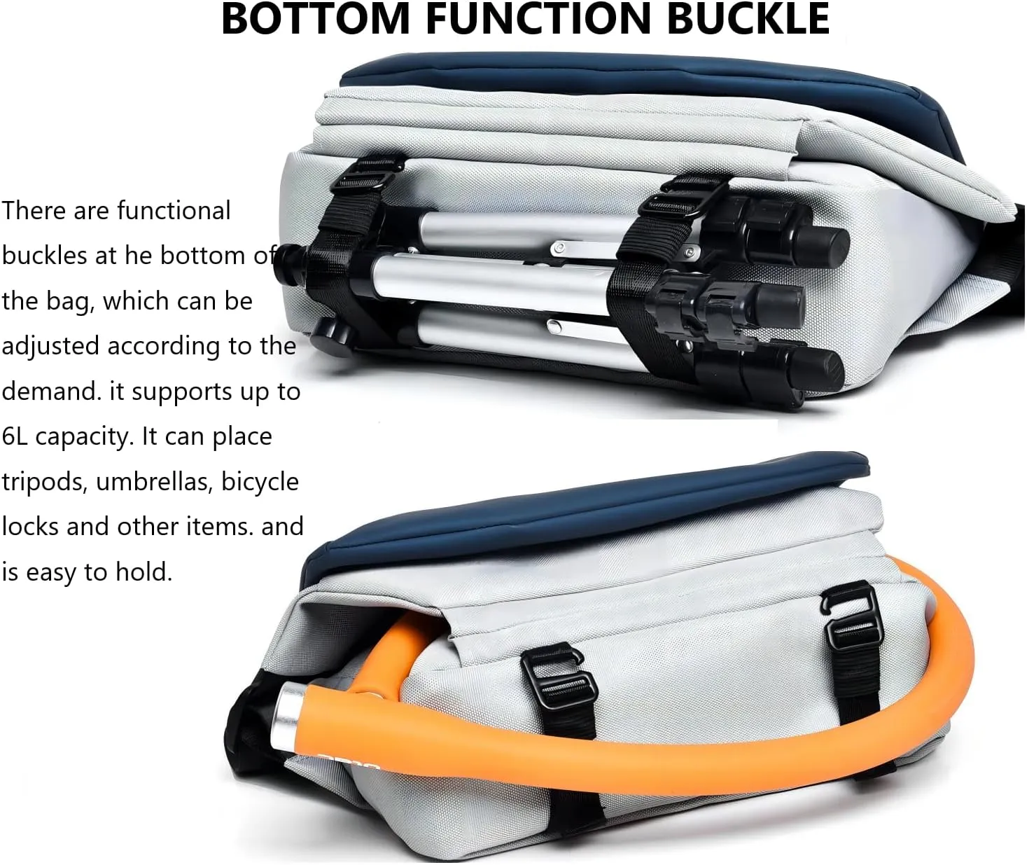 Trendy Montage Crossbody Bags for wen women, Upgrade Buckle Hiking Daypack, Waterproof Sling Chest Bag Backpack