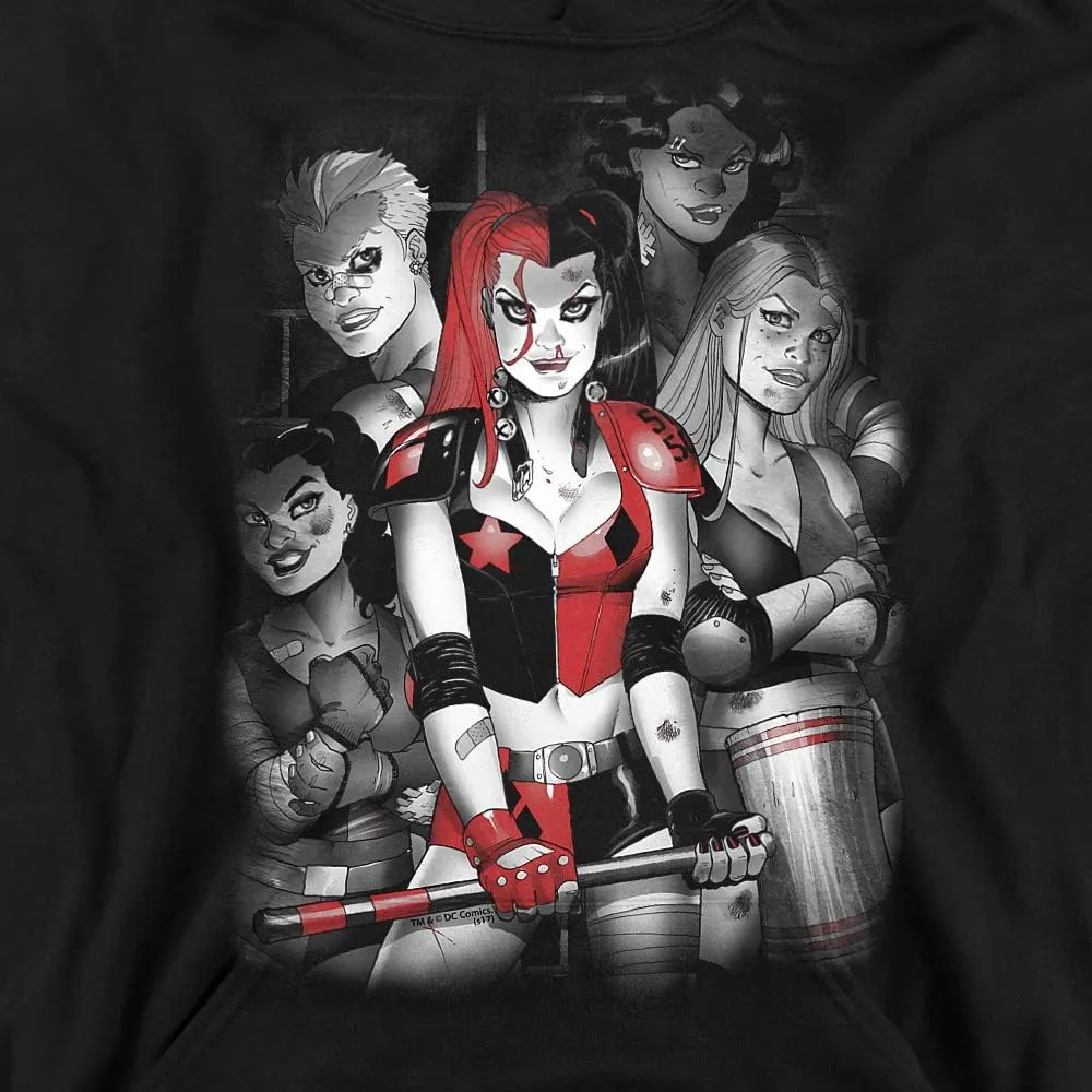 Trevco Batman Bad Gals Bw Unisex Youth Pull-Over Hoodie