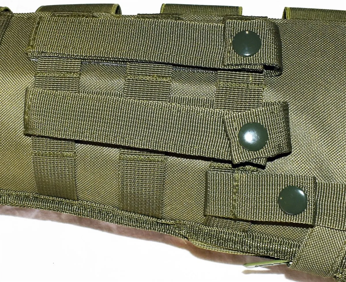 TRINITY Tactical Scabbard 25 inches long Green for mossberg 500 cruiser Pump Action Hunting Tactical molle Soft Padded case ATV Horse Motorcycle Holder Adapter.
