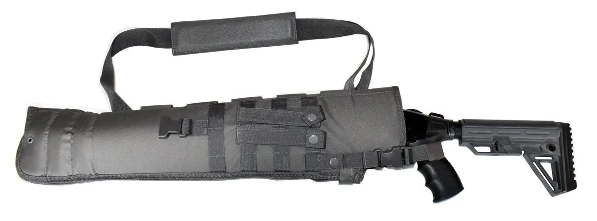 Trinity Tactical Scabbard Gray Compatible With Short Barrel Shotguns Range Bag Hunting Shoulder Bag.