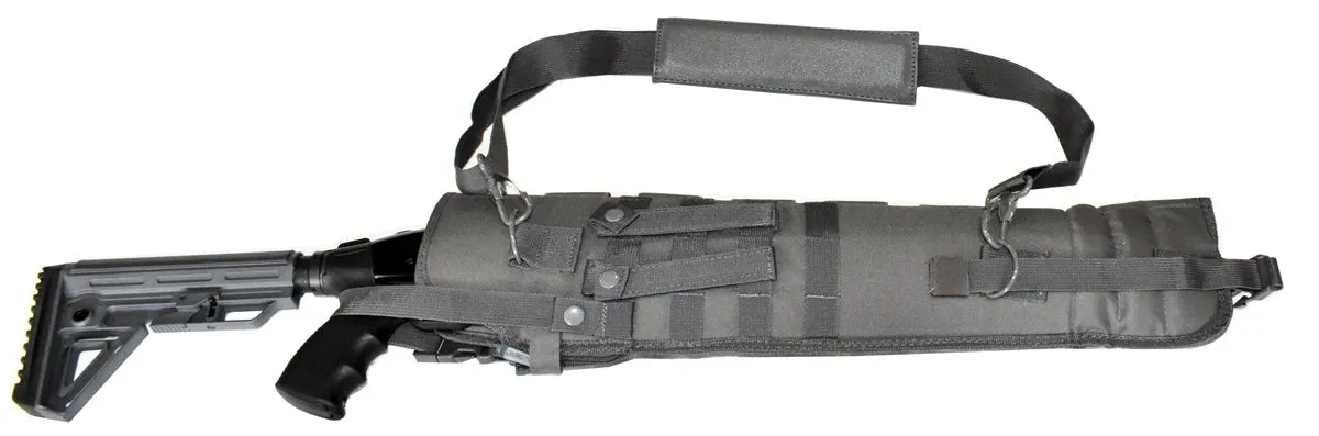 Trinity Tactical Scabbard Gray Compatible With Short Barrel Shotguns Range Bag Hunting Shoulder Bag.