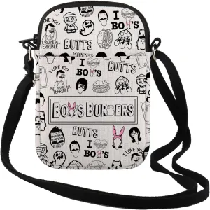 TSOTMO Cartoon TV Show Merchandise Gift Family Zipper Pouch Crossbody Bag Cartoon Style Gift