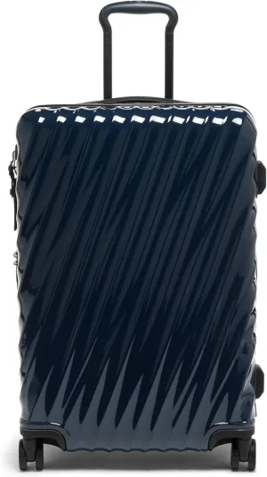TUMI - 19 Degree Short Trip Expandable 4 Wheeled Packing Case - Hard Shell Suitcase - 26.0" X 17.5" X 10.0" - Navy
