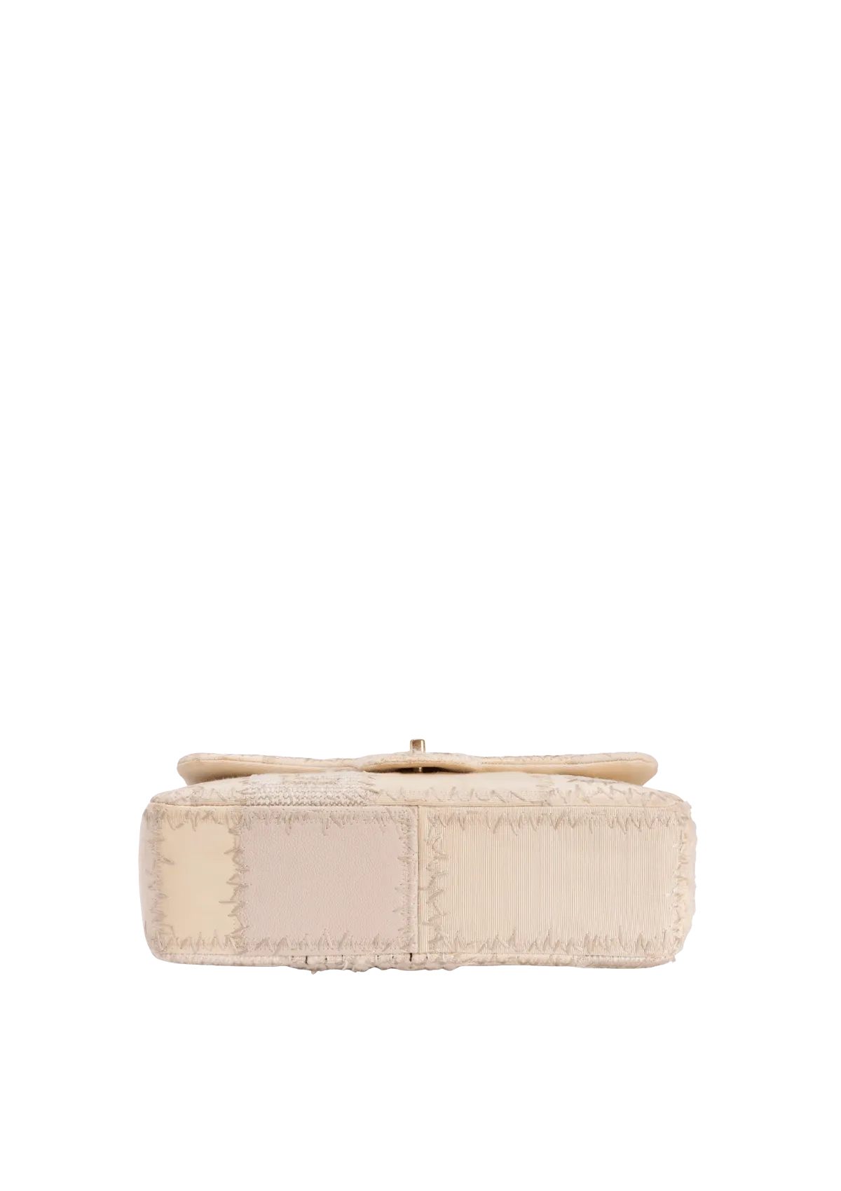TWEED PATCHWORK FLAP BAG
