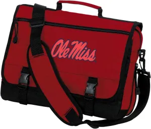 University of Mississippi Laptop Computer Bag Ole Miss Messenger Bag or Computer Bag