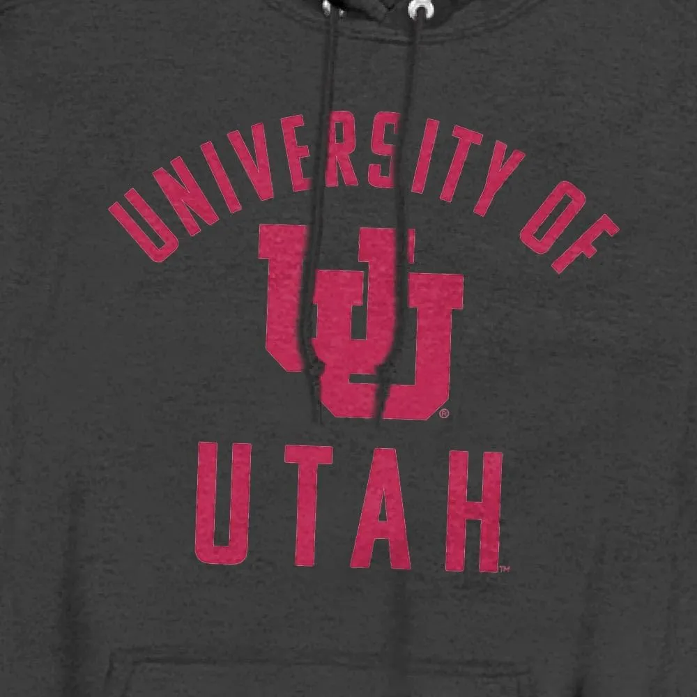 University of Utah Official One Color Utes Logo Unisex Adult Pull-Over Hoodie