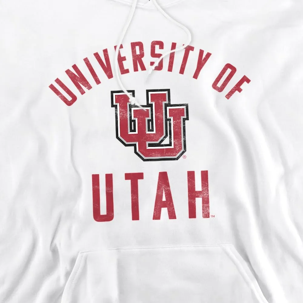 University of Utah Official One Color Utes Logo Unisex Adult Pull-Over Hoodie