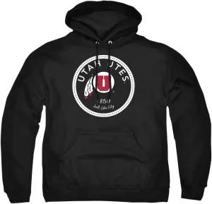 University of Utah Official Plaid Badge Unisex Adult Pull-Over Hoodie