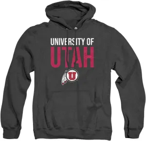 University of Utah Official Stacked Unisex Adult Pull-Over Hoodie