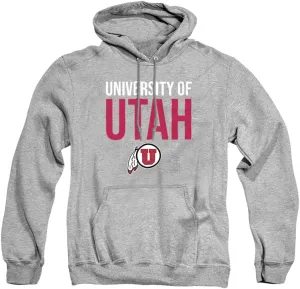 University of Utah Official Stacked Unisex Adult Pull-Over Hoodie
