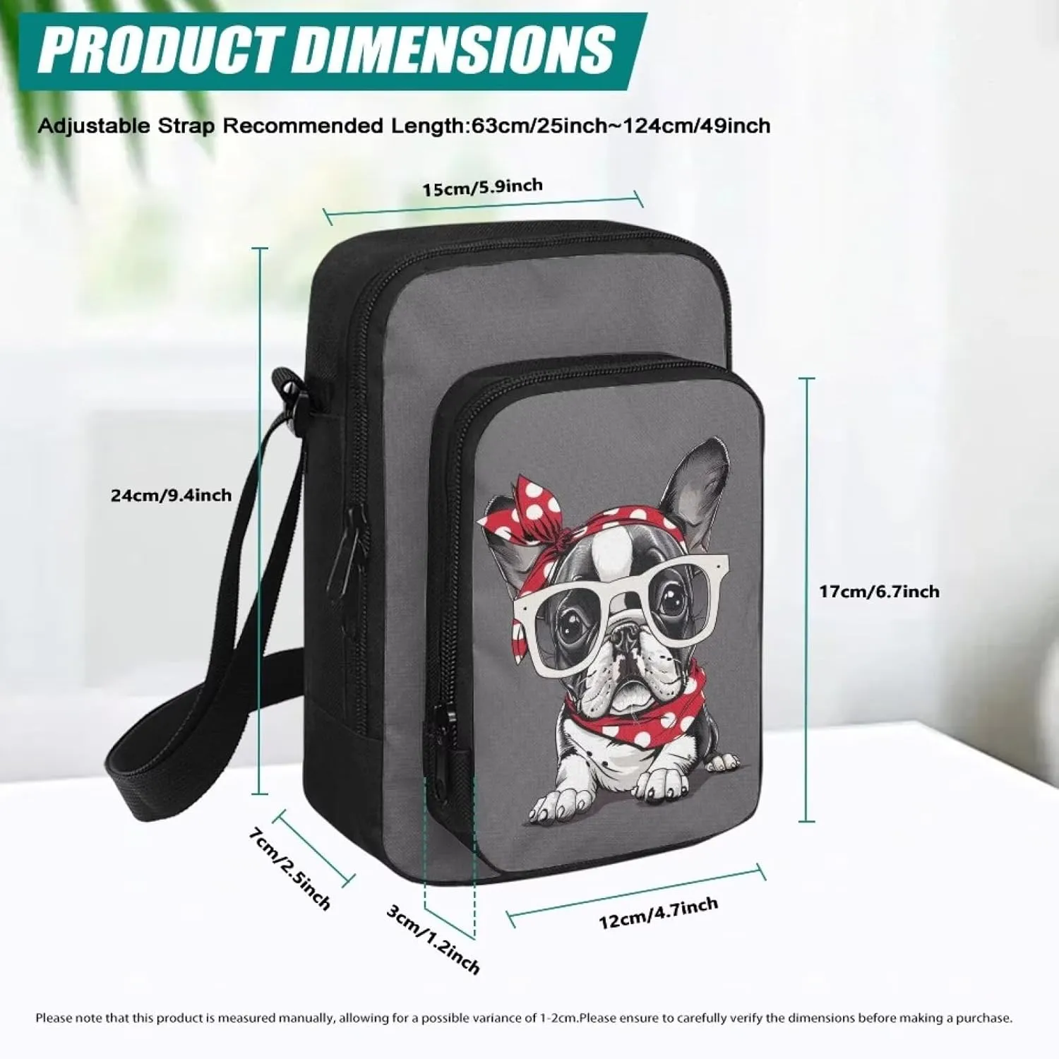 Uourmeti Cross Body Cell Phone Pouch Shoulder Purse Bag for Women Travel Sling Bag