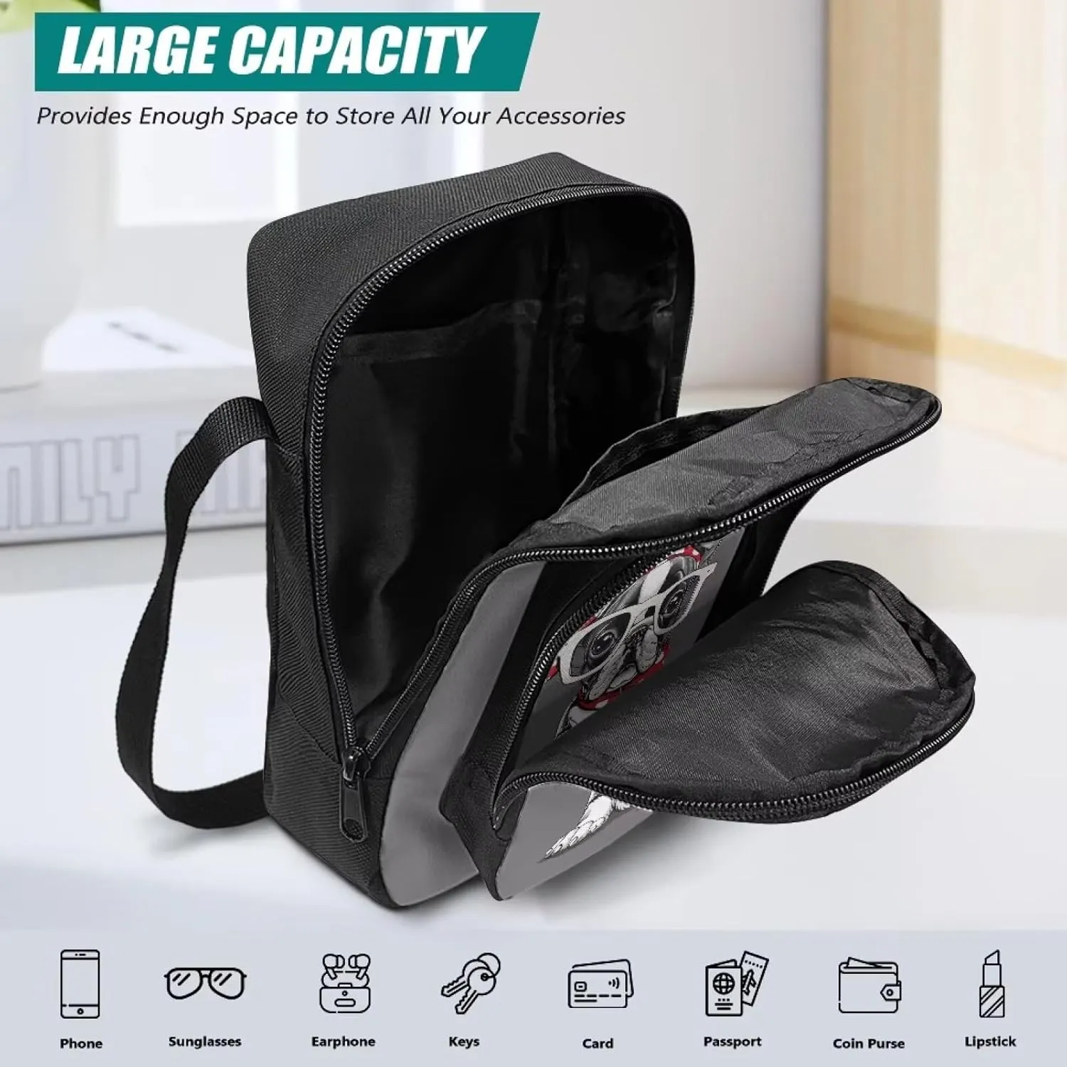 Uourmeti Cross Body Cell Phone Pouch Shoulder Purse Bag for Women Travel Sling Bag