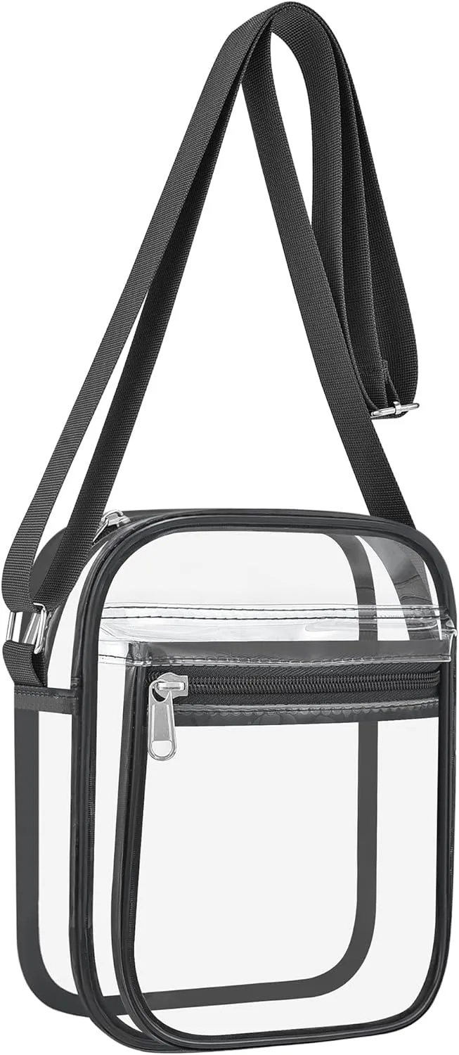 USPECLARE Clear Purse Bag for Stadium Events Clear Messenger Bag for Men and Women