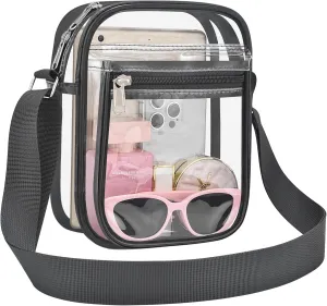 USPECLARE Clear Purse Bag for Stadium Events Clear Messenger Bag for Men and Women
