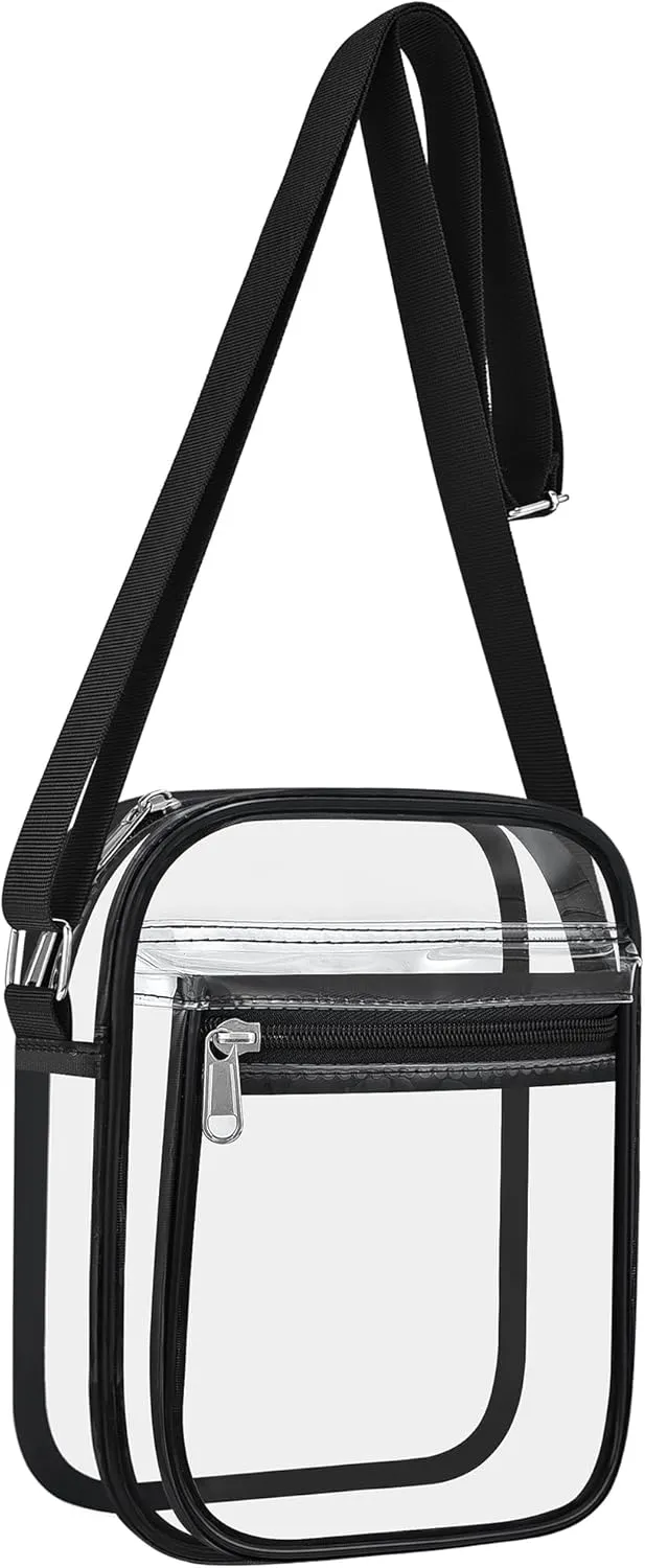 USPECLARE Clear Purse Bag for Stadium Events Clear Messenger Bag for Men and Women