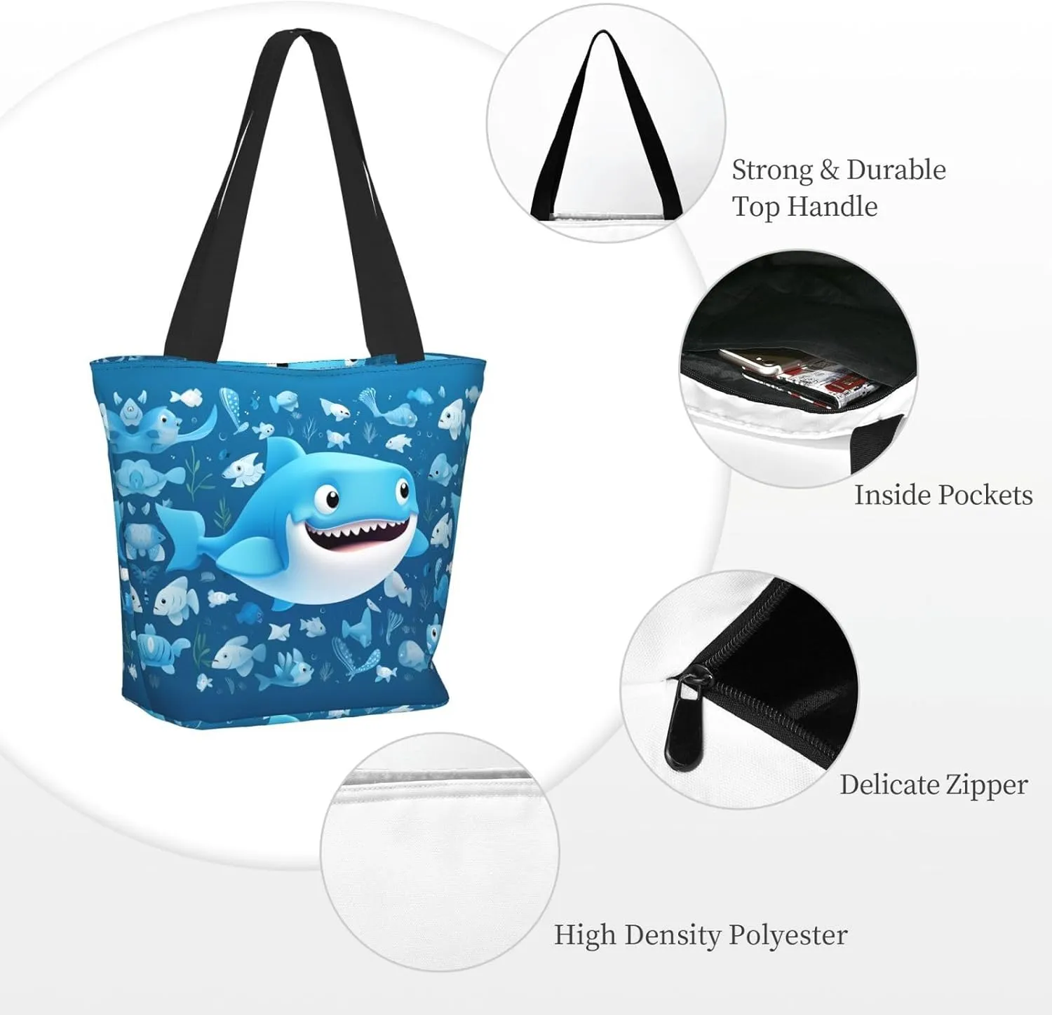 Vegetables Printed Fashionable Large Handbag And Shoulder Bag, Suitable For Various Daily Use