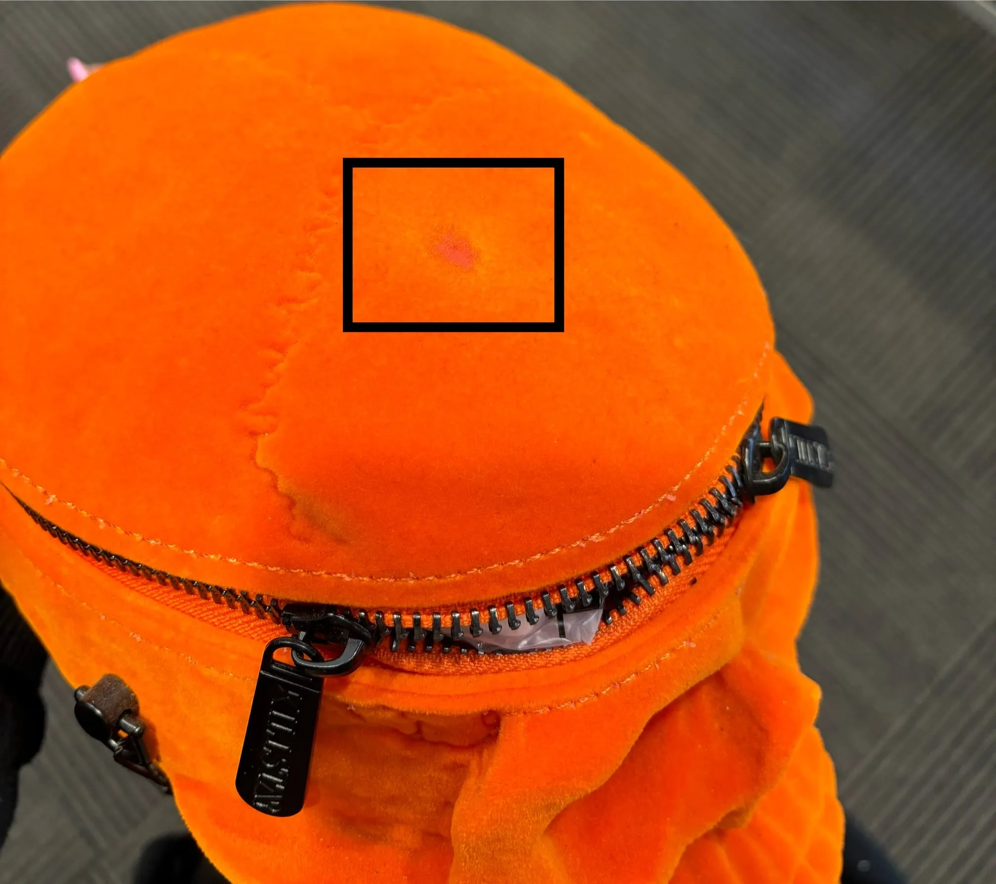 Velvet Grave Digger Handbag | Killstar {Orange} | Faulty|