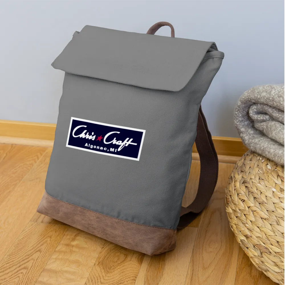Vintage Chris Craft of Algonac Michigan Canvas Backpack