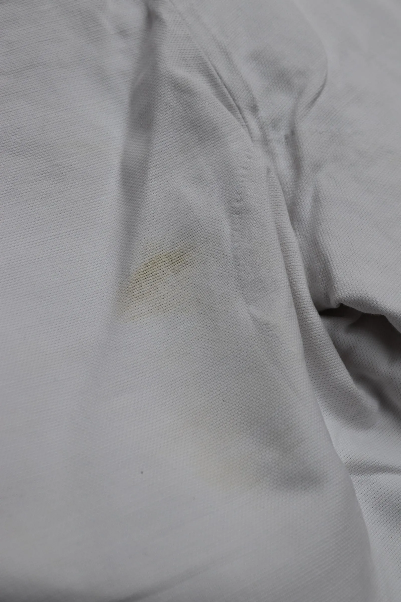 Vintage French shorts - antique Belle Jardiniere - 1910s 20s white cotton workwear - 28” x 11”