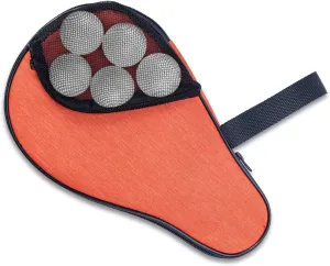 VISEMAN Table Tennis Racket Cover, Ping Pong Paddle Case, Portable Waterproof Table Tennis Bat Bag to Hold 2 Paddles 5 Balls