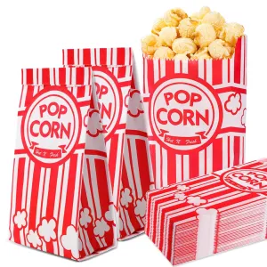 VOISEN Paper Popcorn Bags,600 Pack 1oz Popcorn Bags Individual Servings, Popcorn Bag Bulk for Popcorn Machine,Movie Nights Pop Corn Bags
