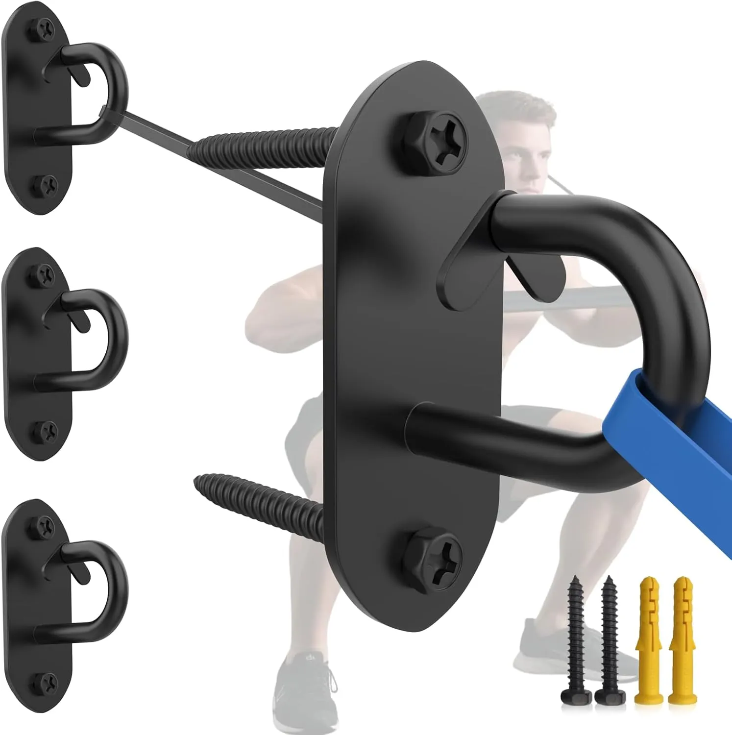 Wall Mount Workout Anchors for Resistance Band