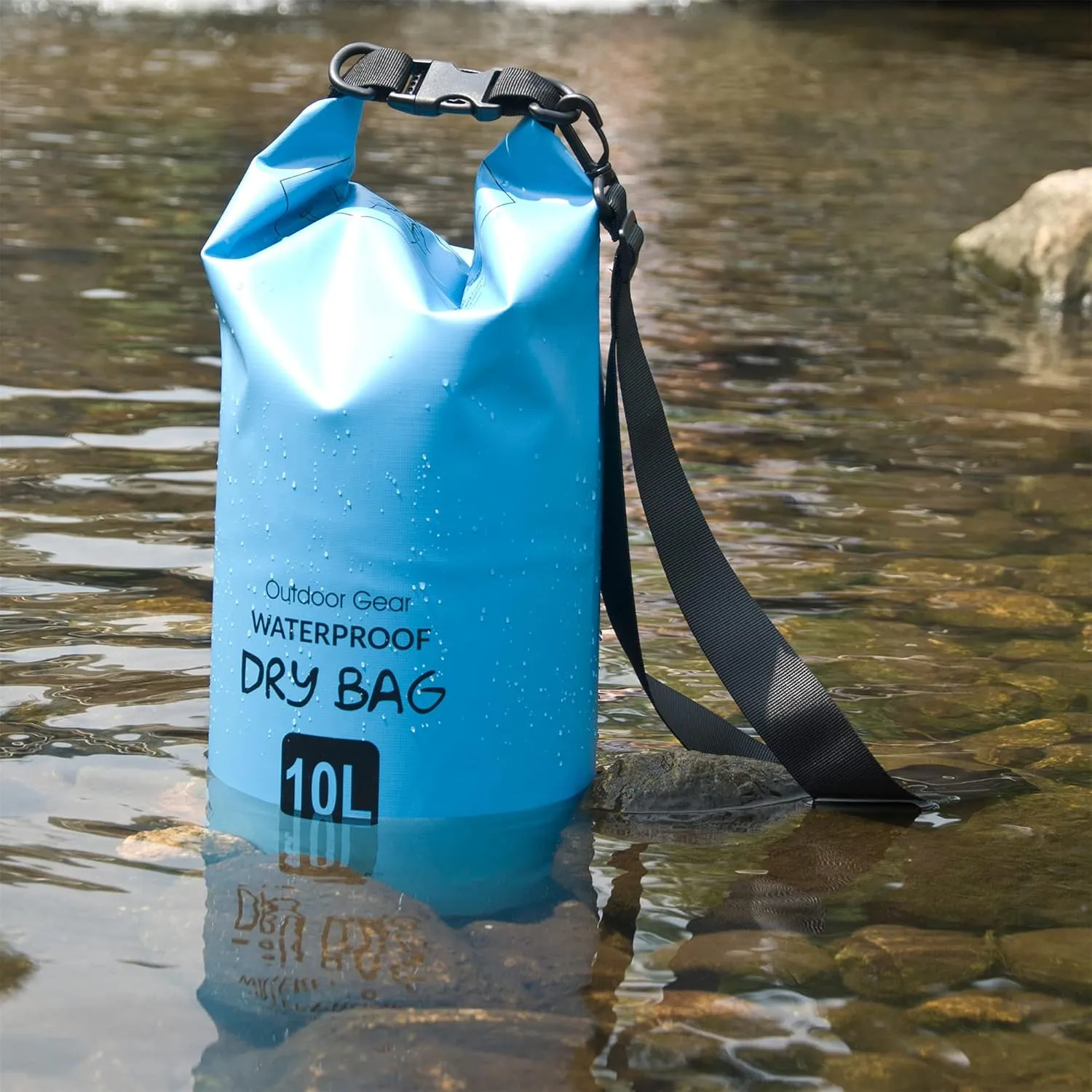 Waterproof Dry Bag Backpack 5L/10L/20L/30L/40L, Roll Top Floating Waterproof Storage Bags for Kayaking, Boating, Swimming, Hiking, Camping and Fishing