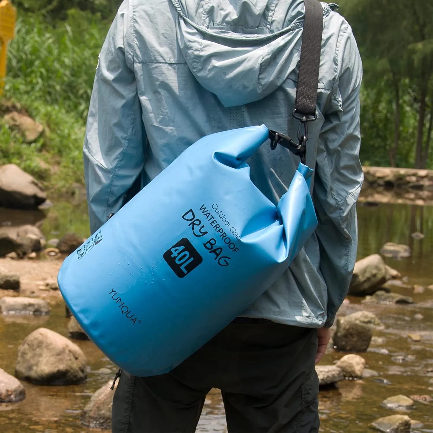 Waterproof Dry Bag Backpack 5L/10L/20L/30L/40L, Roll Top Floating Waterproof Storage Bags for Kayaking, Boating, Swimming, Hiking, Camping and Fishing