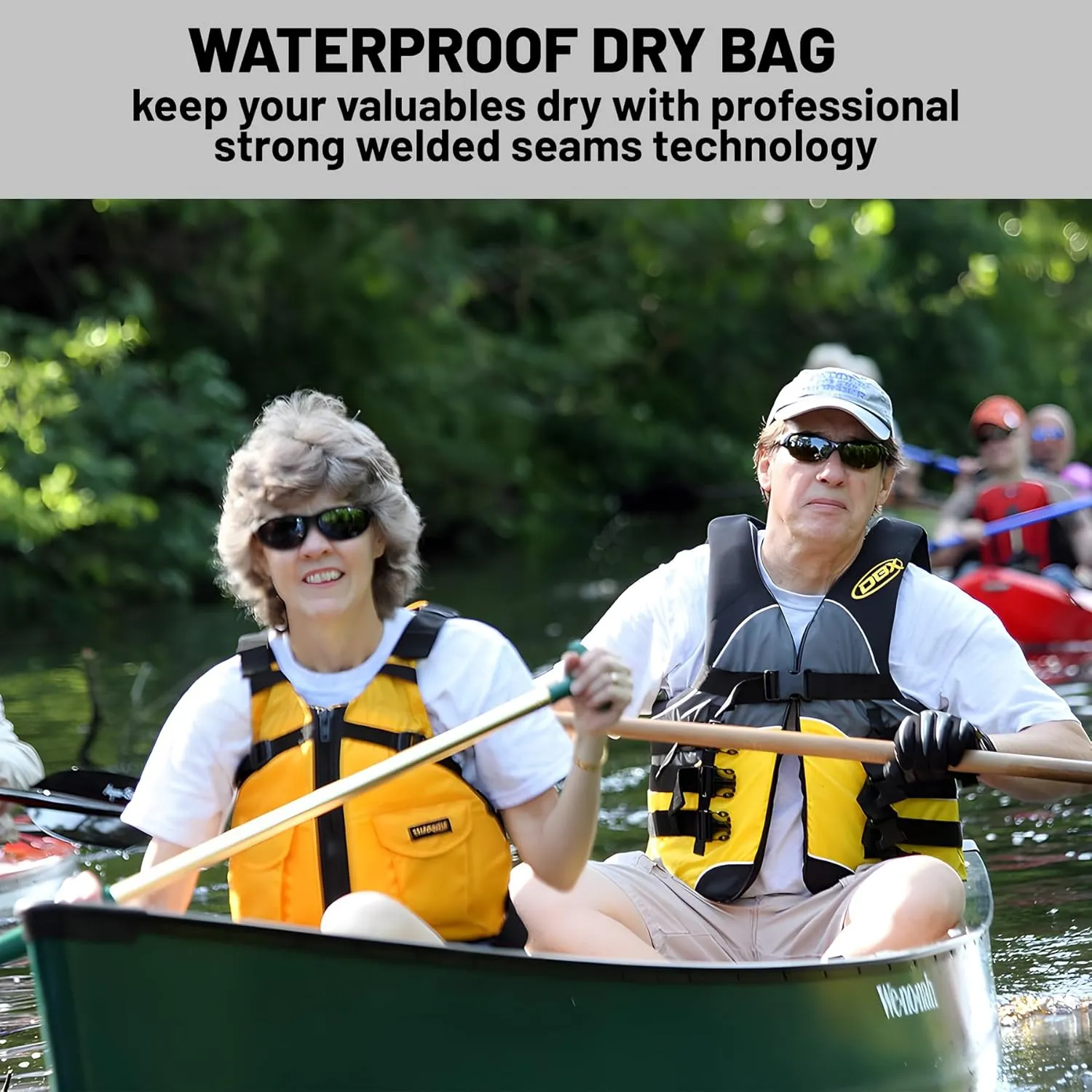 Waterproof Dry Bag,Roll Top Rose Red Eucalyptus Waterproof Backpack 5L/10L/20L Floating and Lightweight Bags for Kayaking, Boating, Fishing, Swimming and Camping