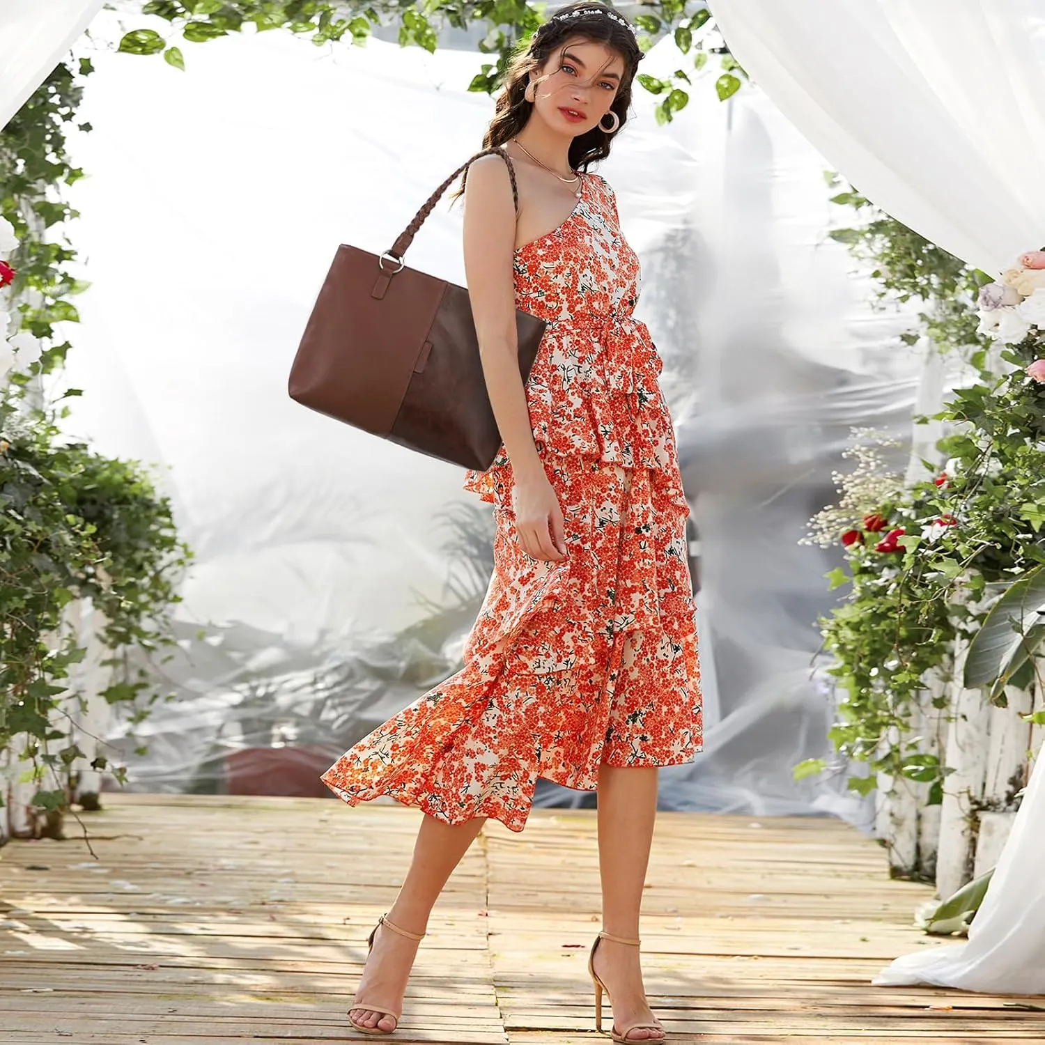 Waterproof Handbag Leather Tote Bag for Women/Ladies, Large Shoulder Bag Business Work Briefcase Bags